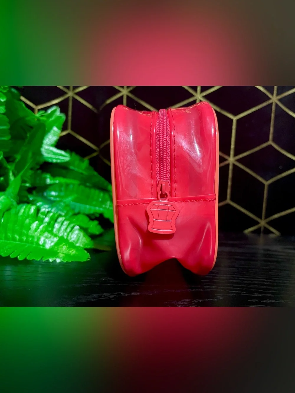 Kayali Red & Orange Jelly Cosmetic Bag